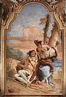 Angelica Carving Medoro's Name on a Tree by Giovanni Battista Tiepolo
